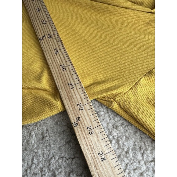 NEW Free People XS Shimmy Shake Boho Low Back Top Untamed Gold Long Sleeve PS2 - Picture 8 of 9